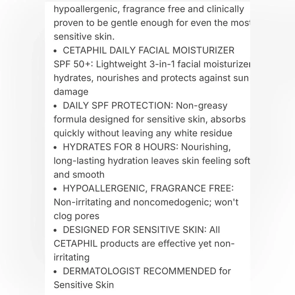 Cetaphil Daily Scrub and Facial Moisturizer SPF 50 Women’s Skincare NEW